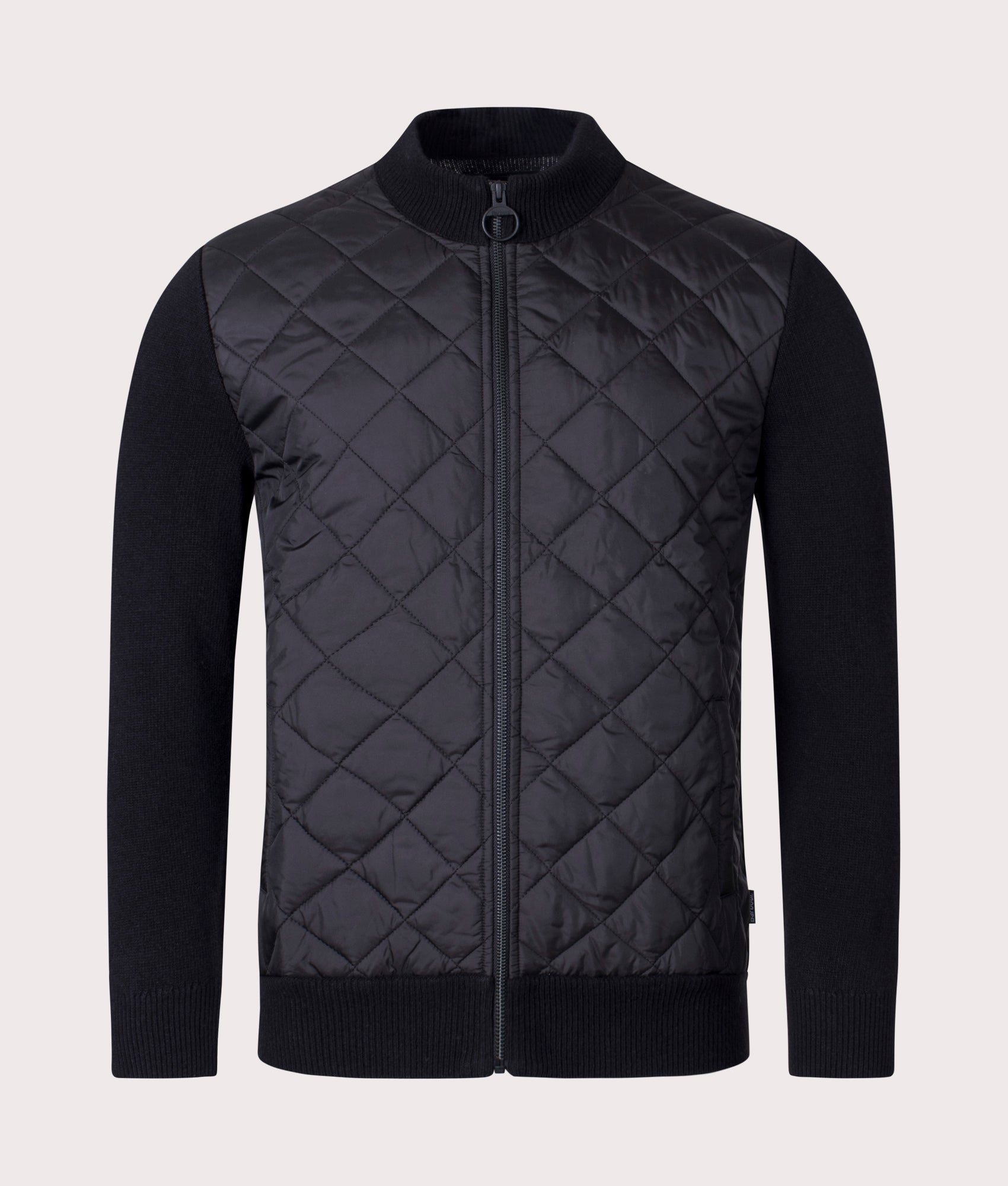 Diamond Baffle Quilt Hybrid Jacket Black | Barbour Lifestyle | EQVVS
