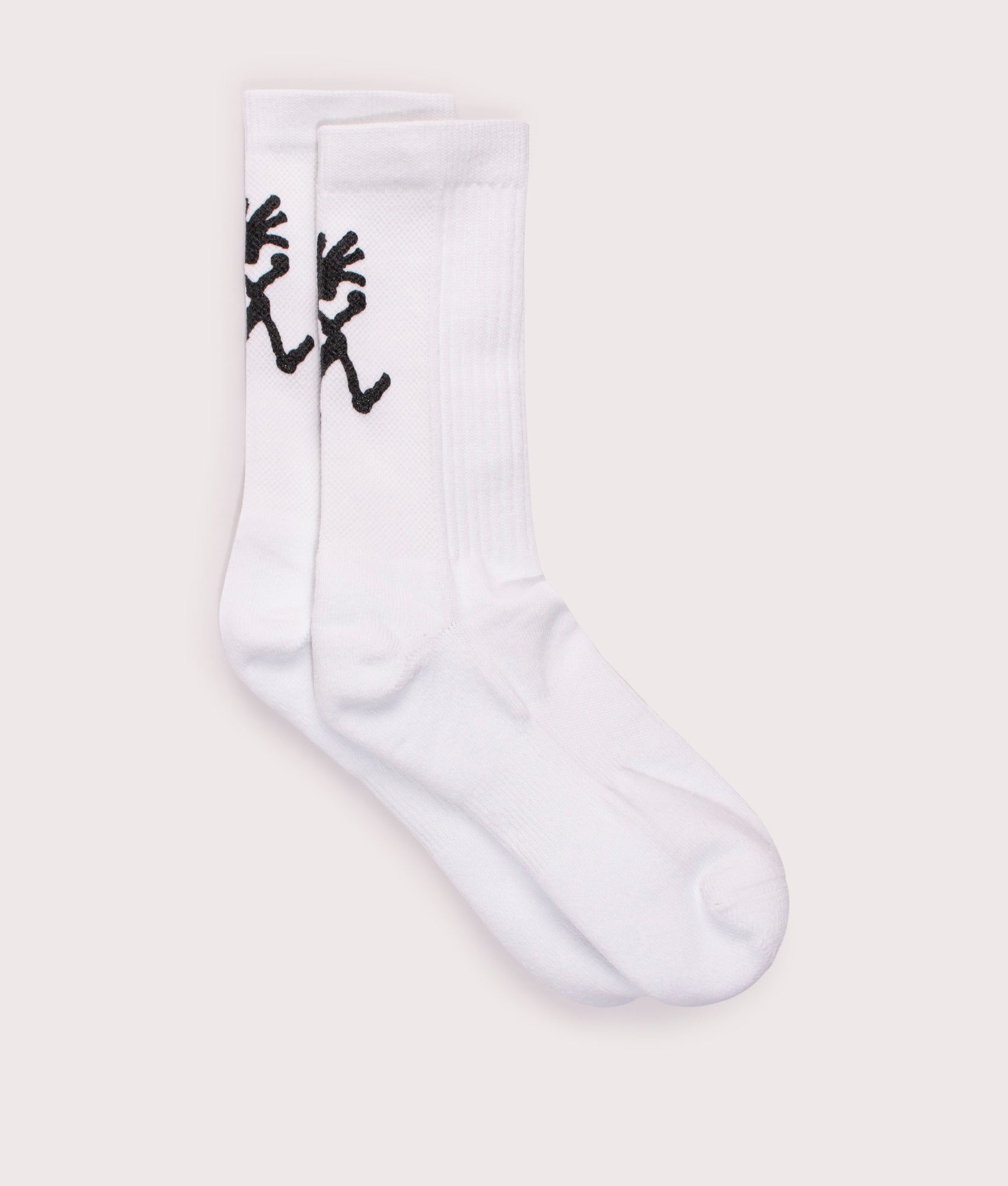 Gramicci Mens Running Man Logo Print Socks - Colour: C White - Size: 9-11
