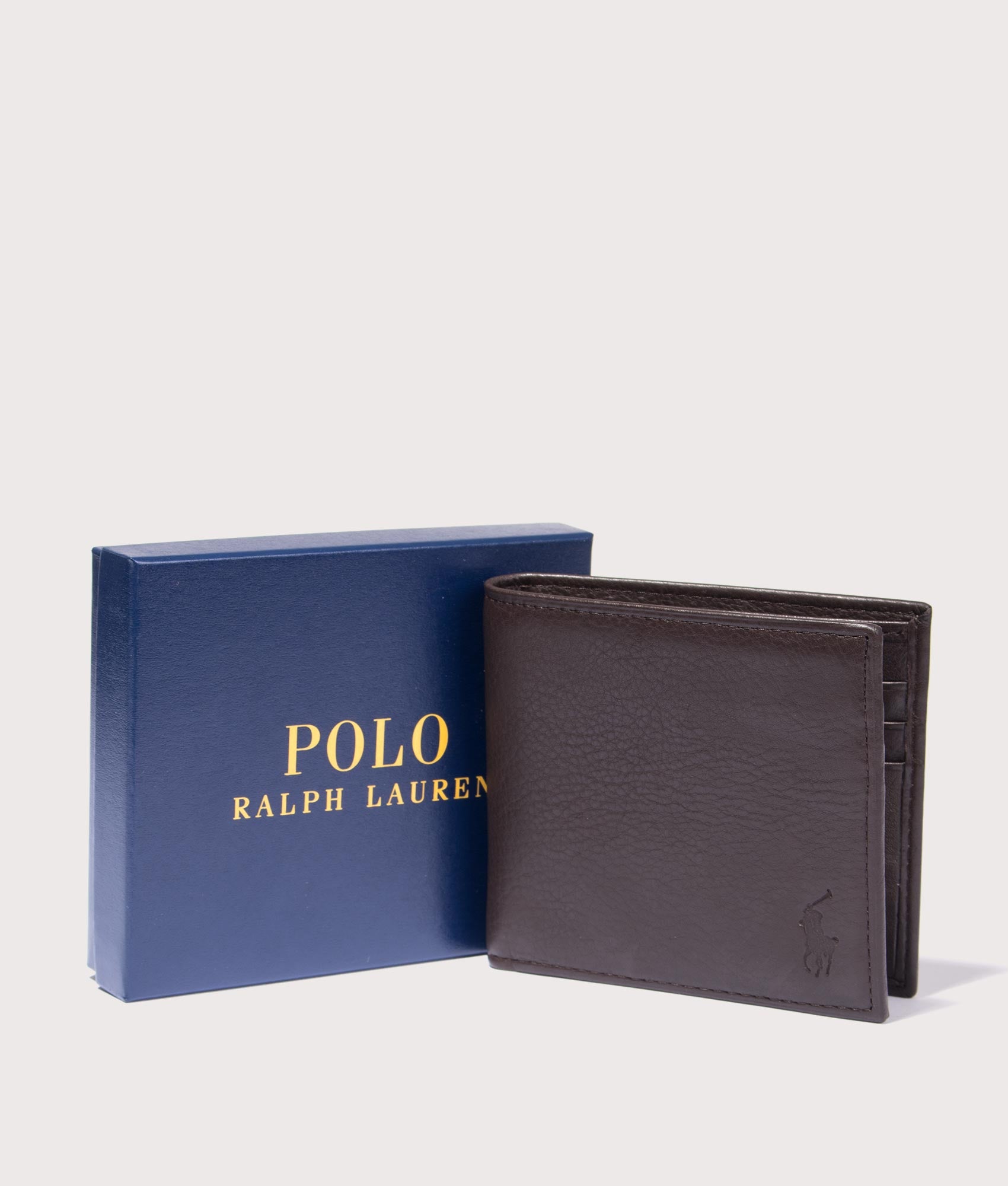 Smooth Leather Billfold Wallet Brown | Polo Ralph Lauren | EQVVS