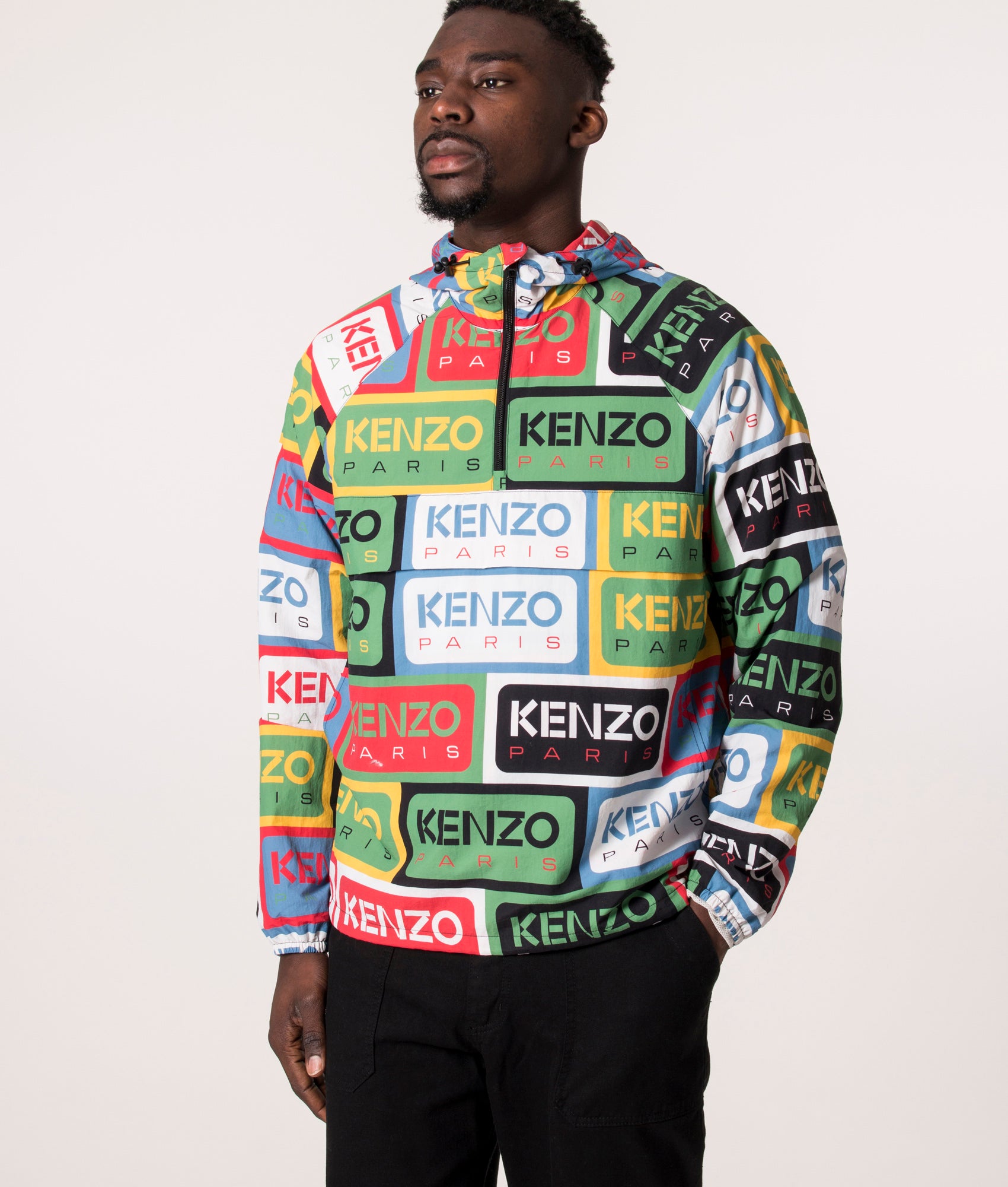 Packable KENZO Labels Windbreaker Jacket Multicolour | KENZO | EQVVS
