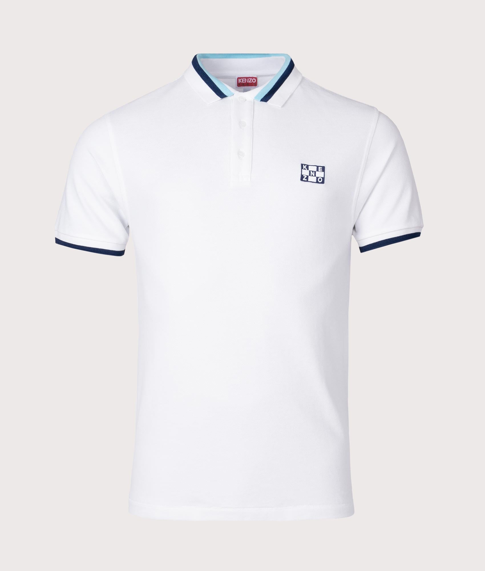 KENZO Mens Slim Fit Nautical Polo Shirt - Colour: 02 Off White - Size: XL