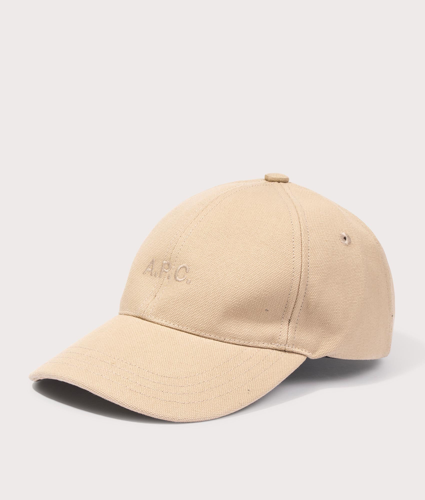 A.P.C. Mens Casquette Charlie Cap - Colour: BAC Beige Fonce - Size: 58cm