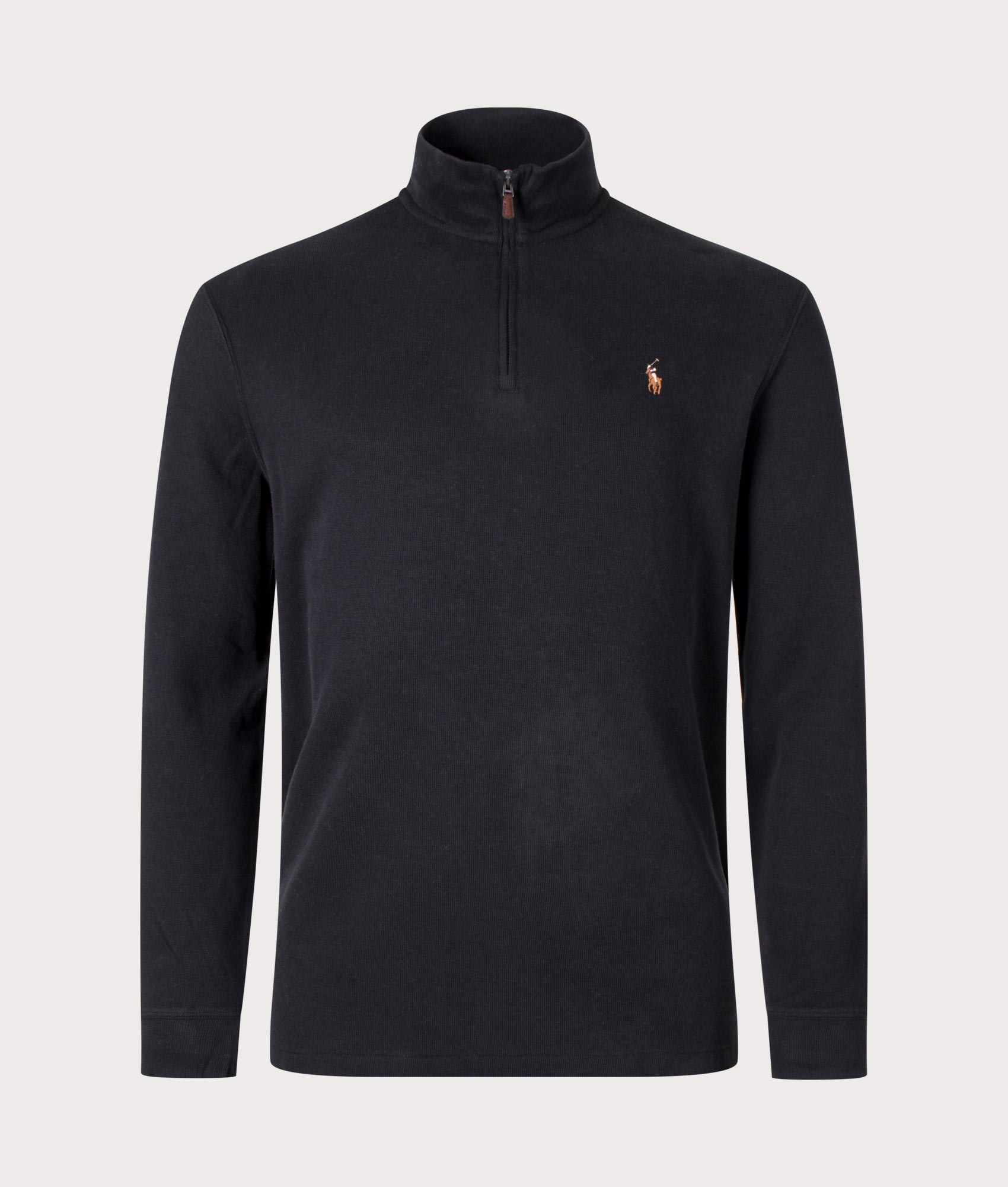 Polo Ralph Lauren Mens Quarter Zip Knit - Colour: 001 Polo Black - Size: Large