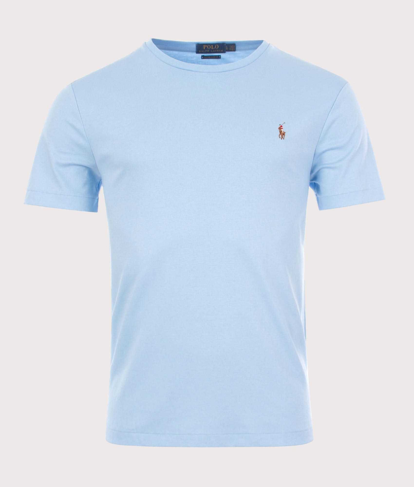 Polo Ralph Lauren Mens Custom Slim Fit Pima T-Shirt - Colour: 005 Elite Blue - Size: Medium