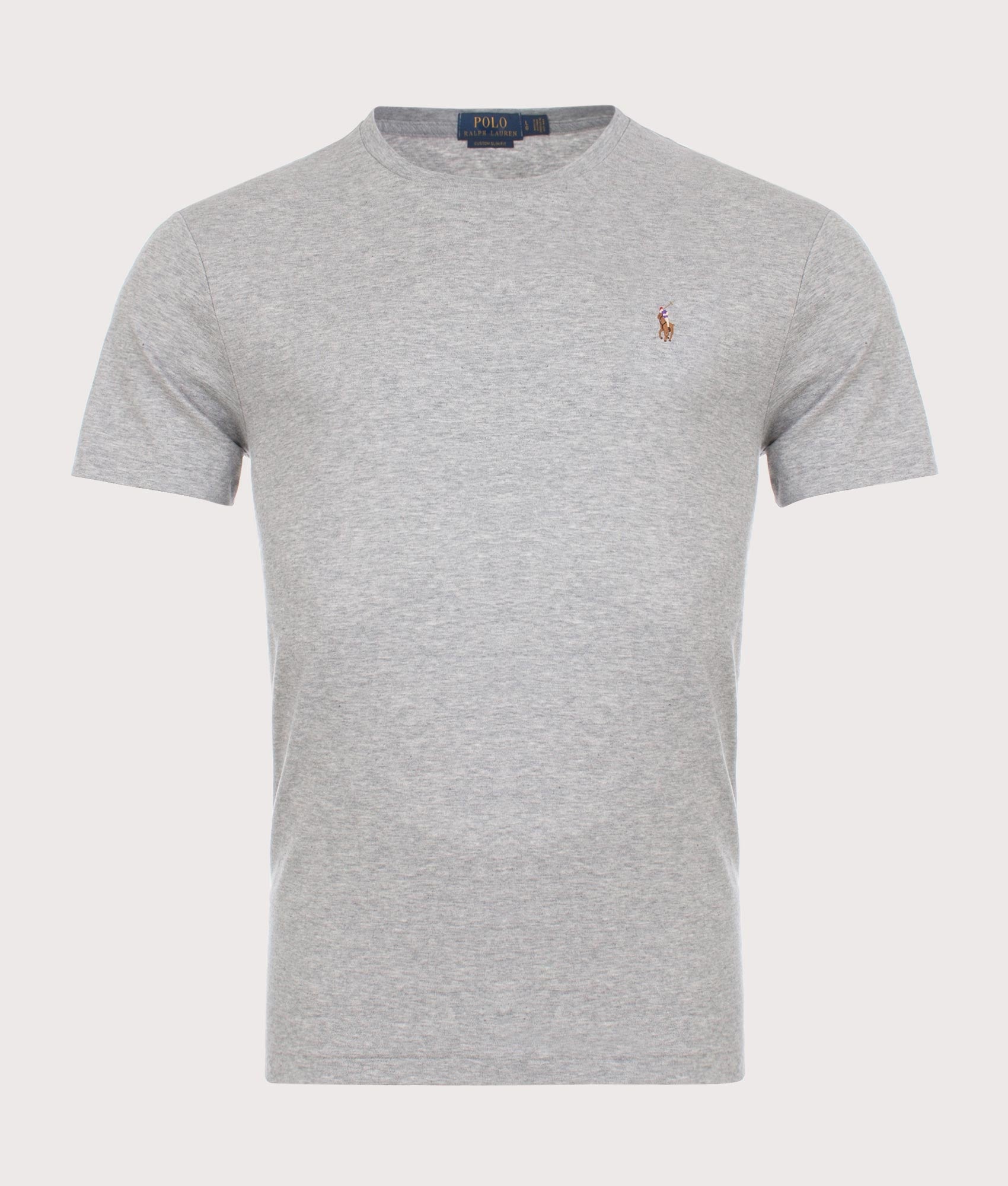 Polo Ralph Lauren Mens Custom Slim Fit Pima T-Shirt - Colour: 012 Andover Heather - Size: Small