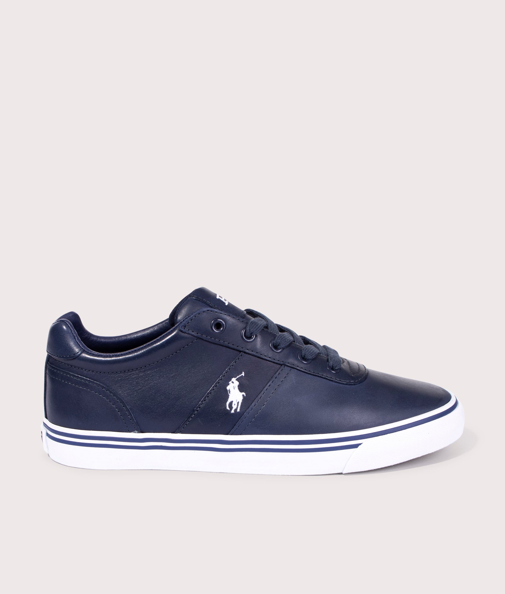 Polo Ralph Lauren Mens Hanford Leather Sneakers - Colour: 001 Newport Navy - Size: 11