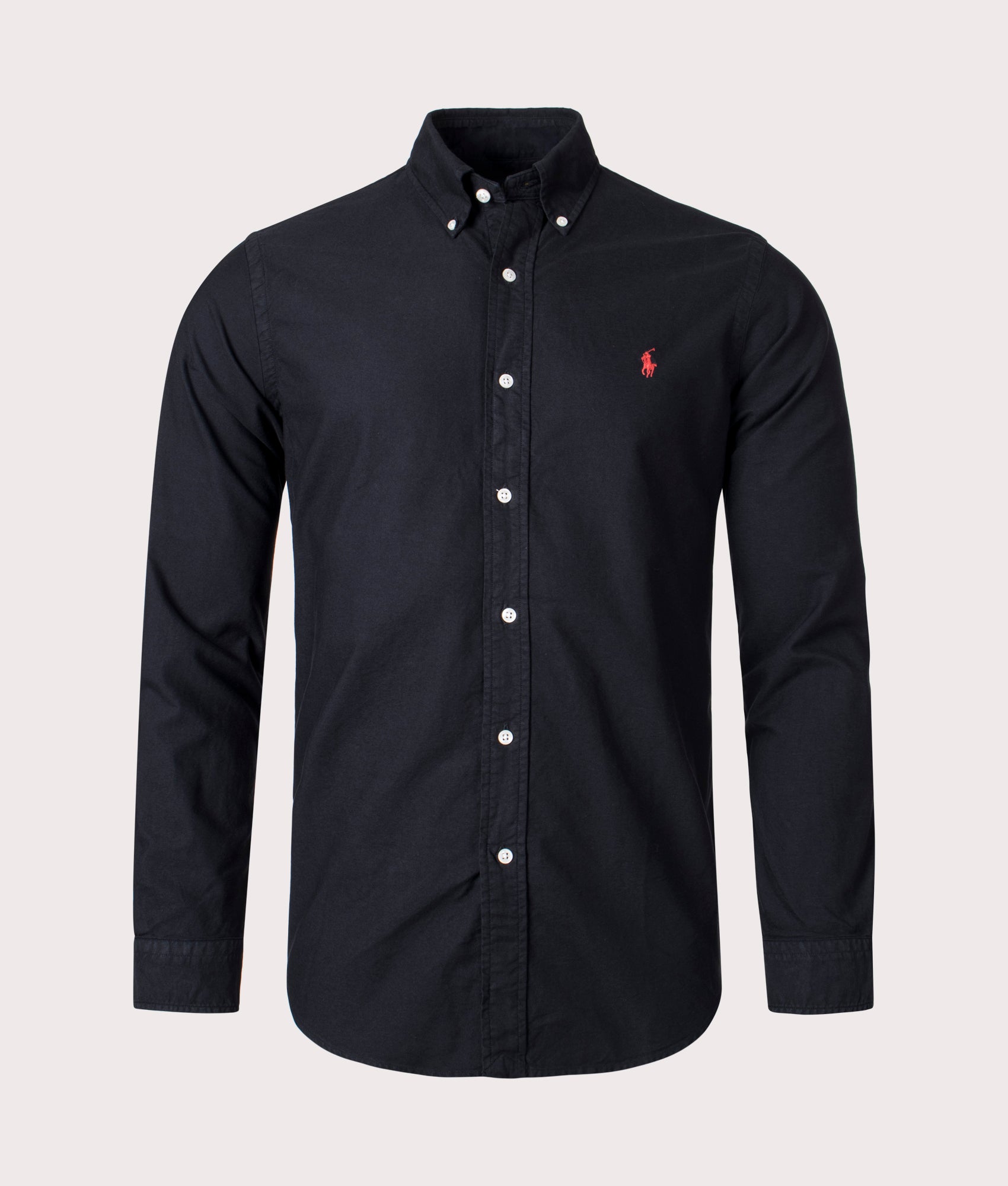 Polo Ralph Lauren Mens Custom Fit Oxford Shirt - Colour: 001 Polo Black - Size: Large