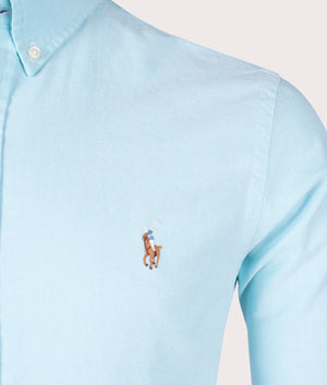 Slim Fit Lightweight Shirt Aegean Blue | Polo Ralph Lauren | EQVVS