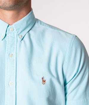 Slim Lightweight Short Sleeve Shirt Blue | Polo Ralph Lauren | EQVVS
