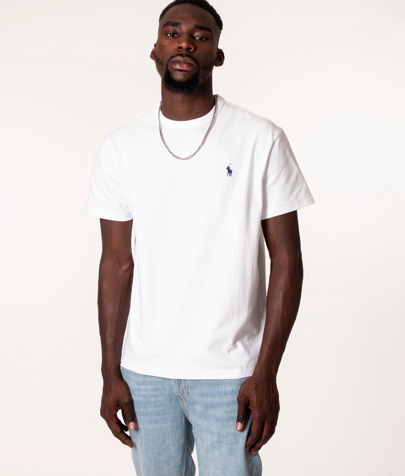 Polo Ralph Lauren Mens Relaxed Fit Jersey T-Shirt - Colour: 002 White - Size: Large