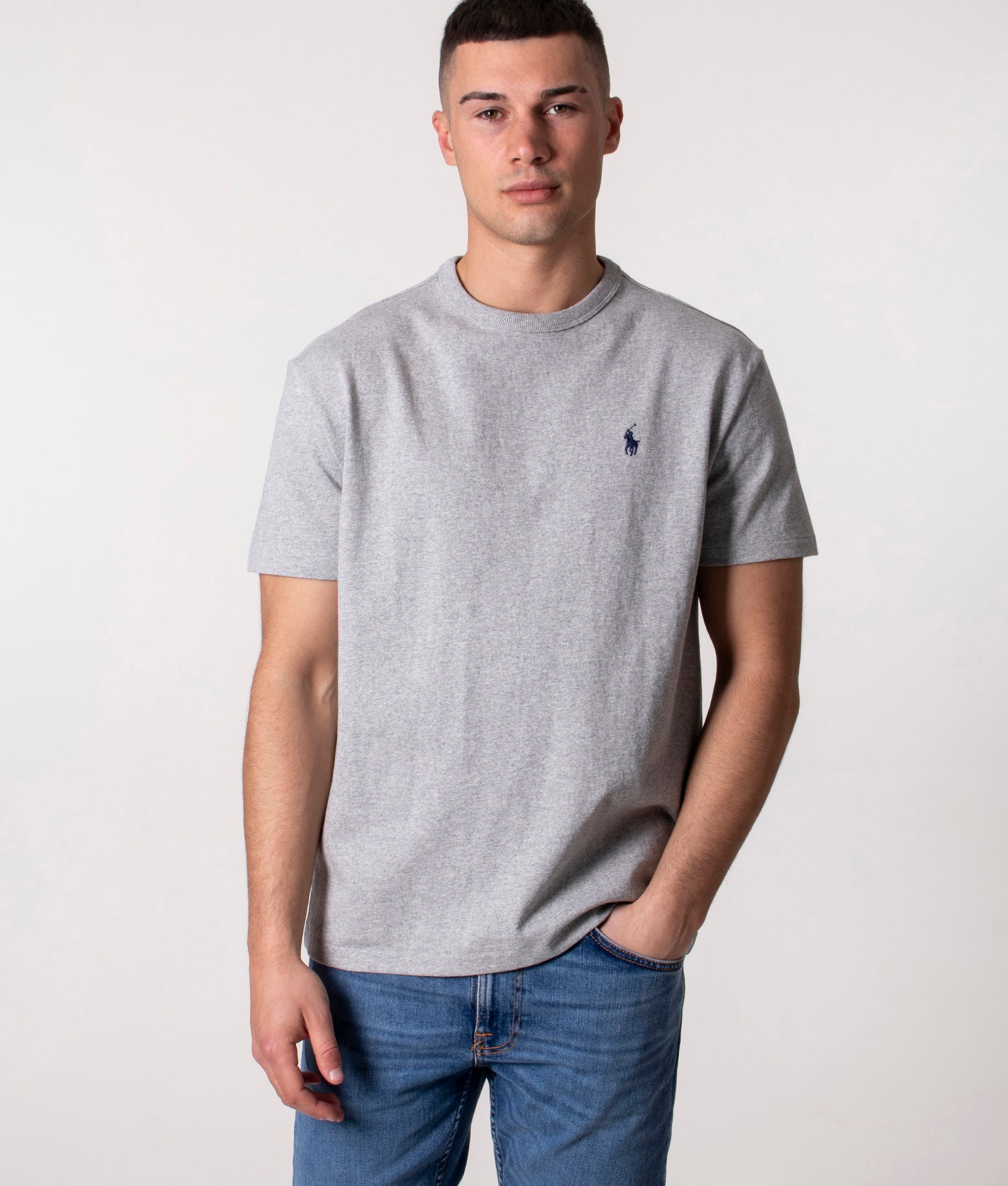 Polo Ralph Lauren Mens Classic Relaxed Fit Jersey T-Shirt - Colour: 004 Andover Heather - Size: XL