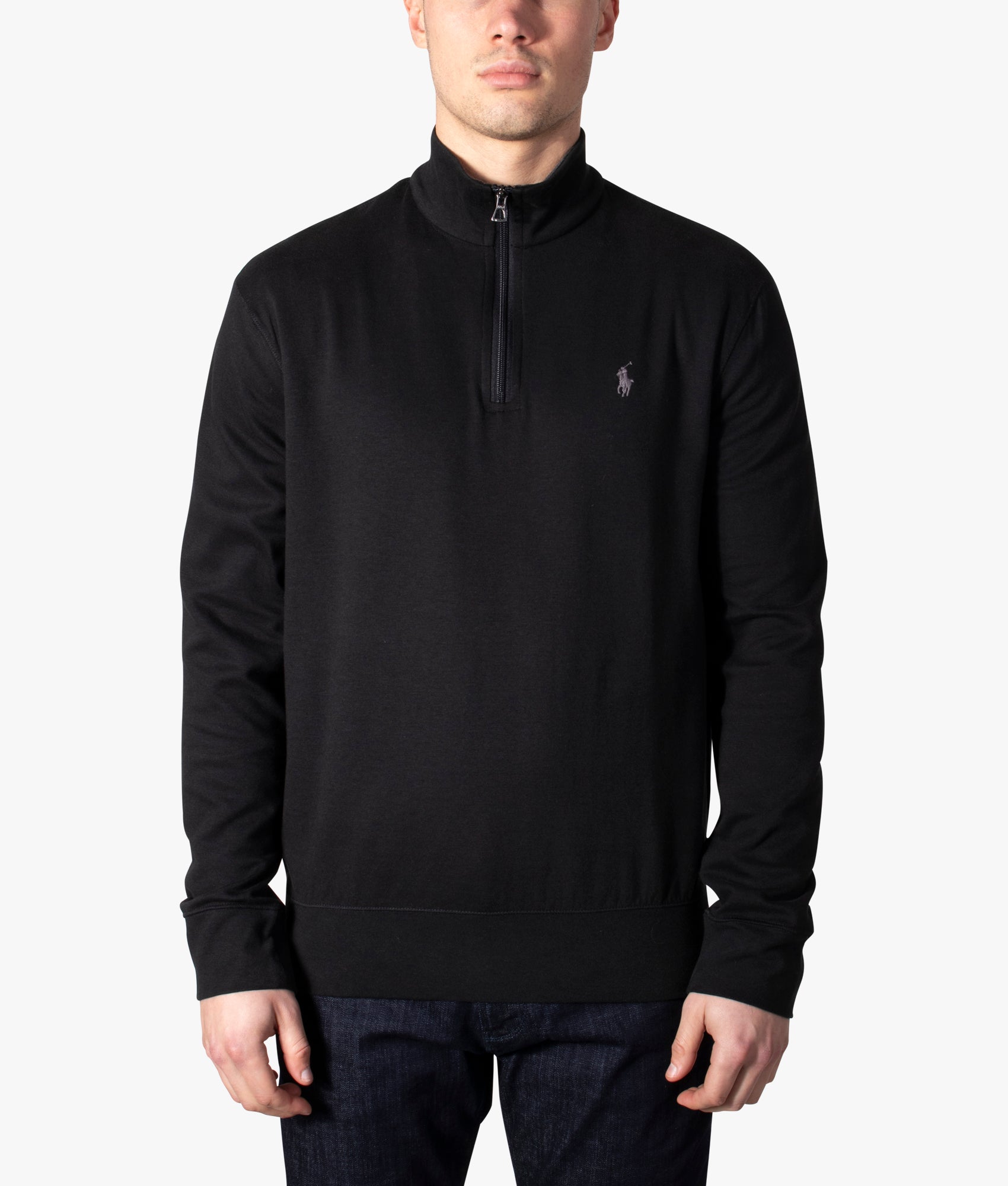 Quarter Zip Sweatshirt Black | Polo Ralph Lauren | EQVVS