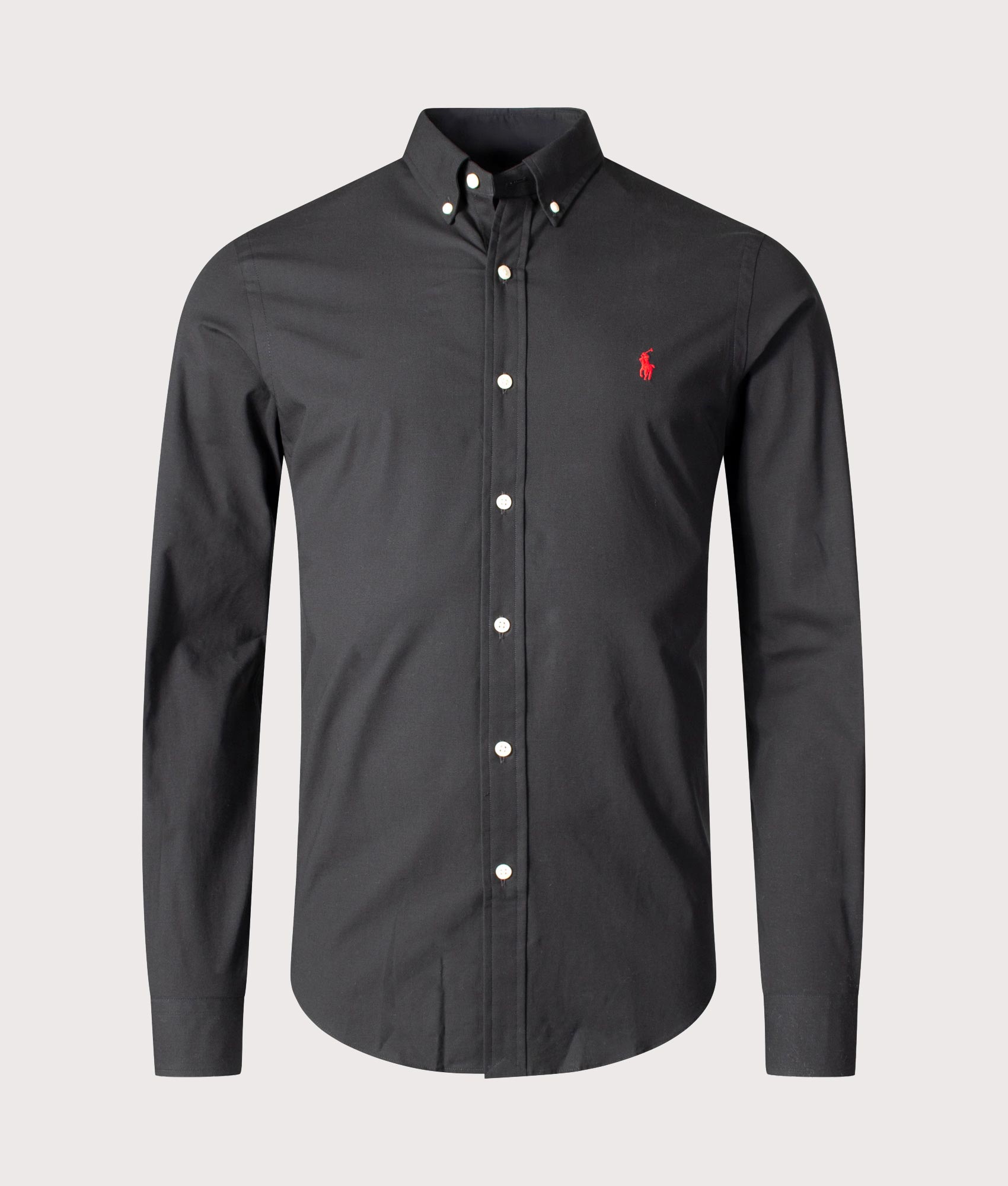 Polo Ralph Lauren Mens Slim Fit Stretch Poplin Shirt - Colour: 006 Polo Black - Size: Small