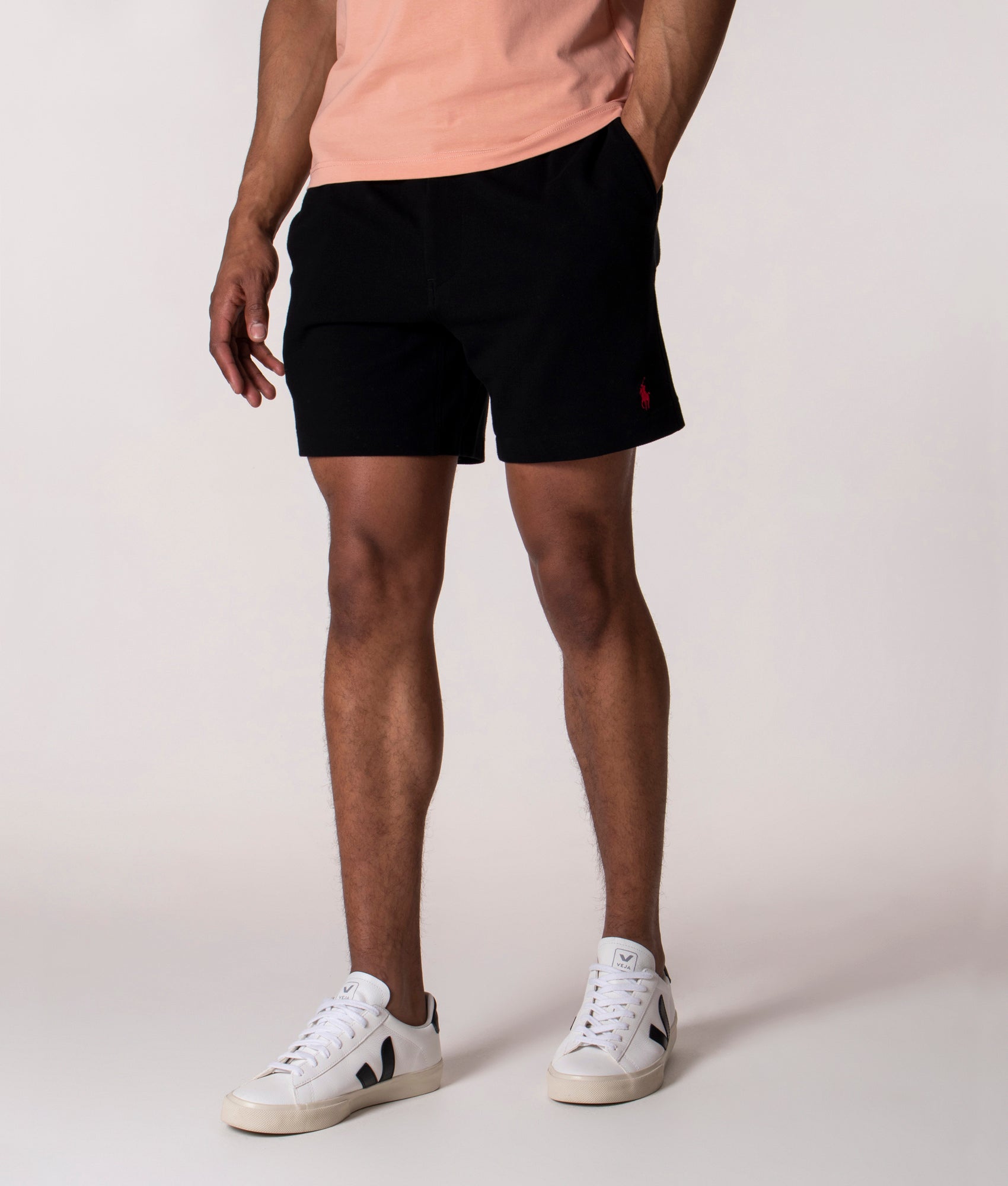 Regular Fit 6-Inch Prepster Sweat Shorts Polo Black | Polo Ralph Lauren |  EQVVS
