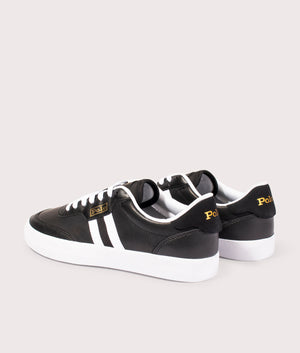 Court VLC Low Top Sneakers Black-White | Polo Ralph Lauren | EQVVS