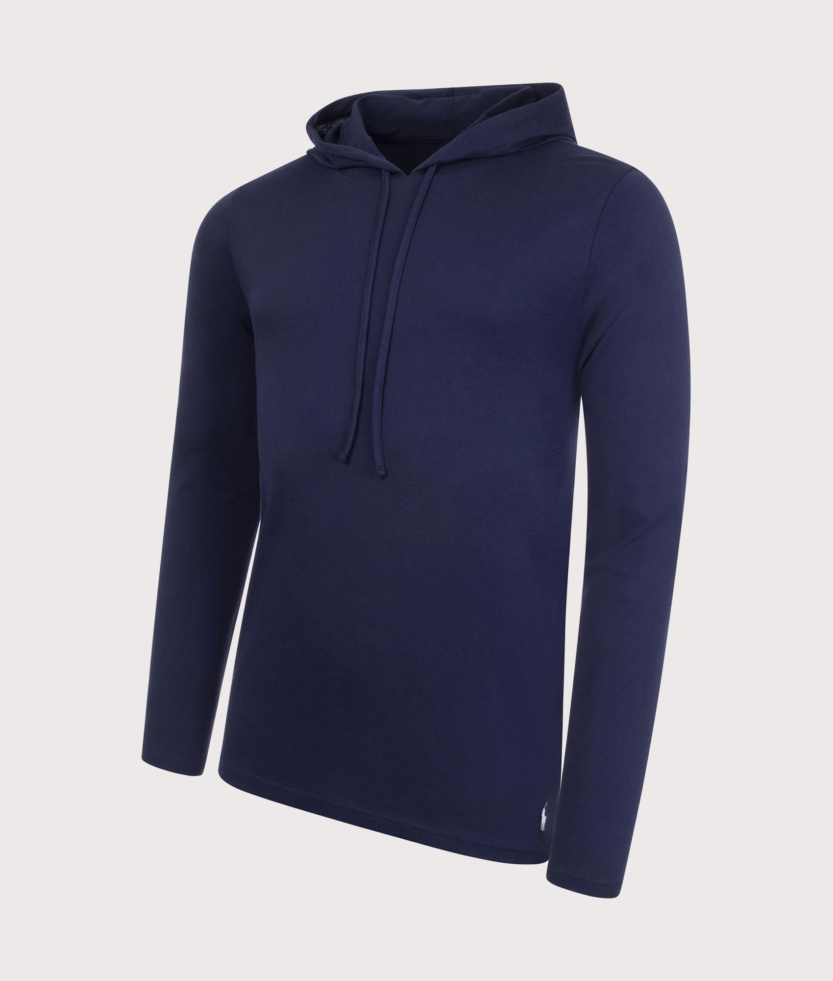 Polo Ralph Lauren Mens Lounge Classic Fit Hooded T-Shirt - Colour: Core 001 Cruise Navy - Size: Medi