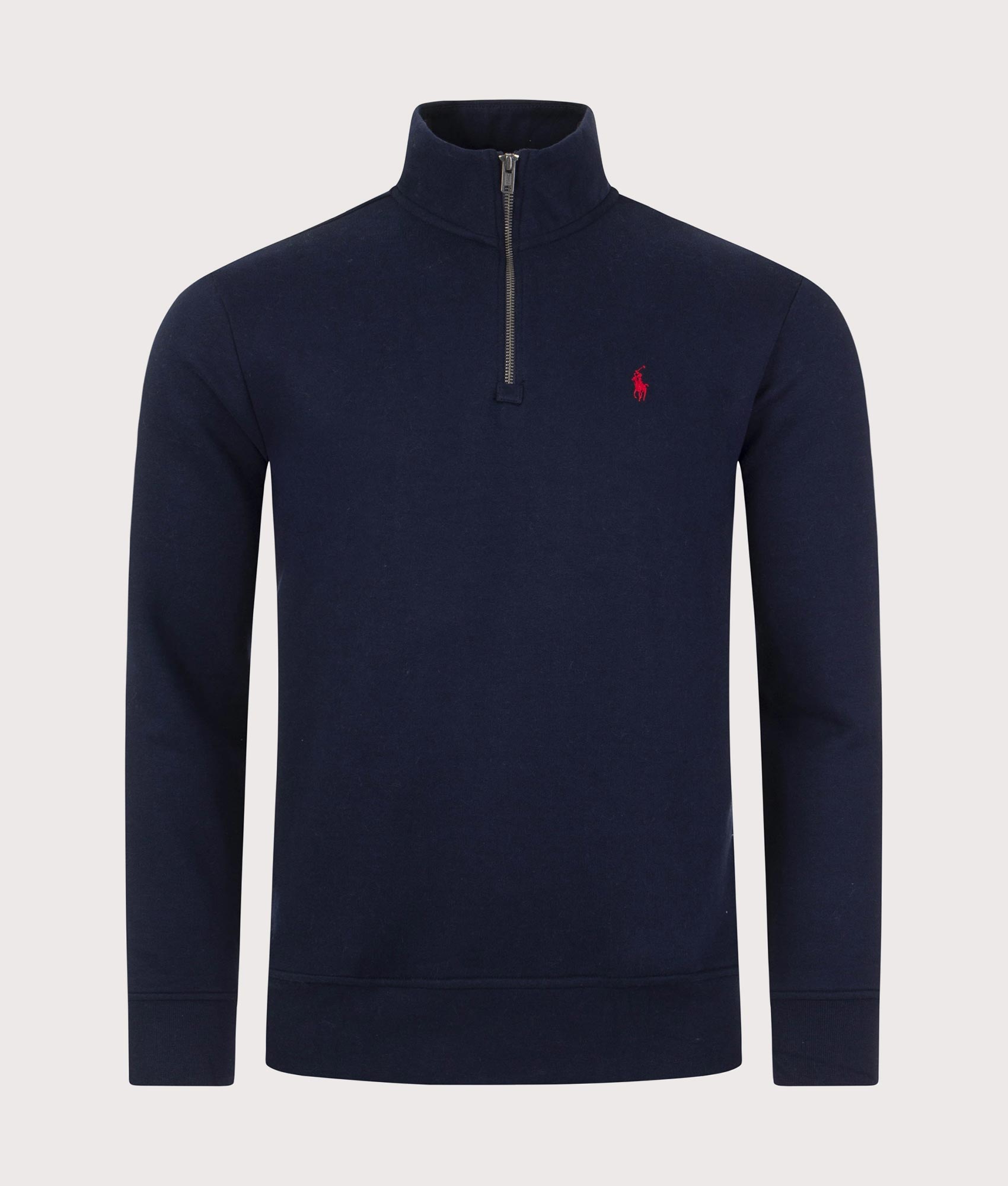 Polo Ralph Lauren Mens Relaxed Fit Quarter Zip RL Fleece Sweatshirt - Colour: 003 Cruise Navy - Size