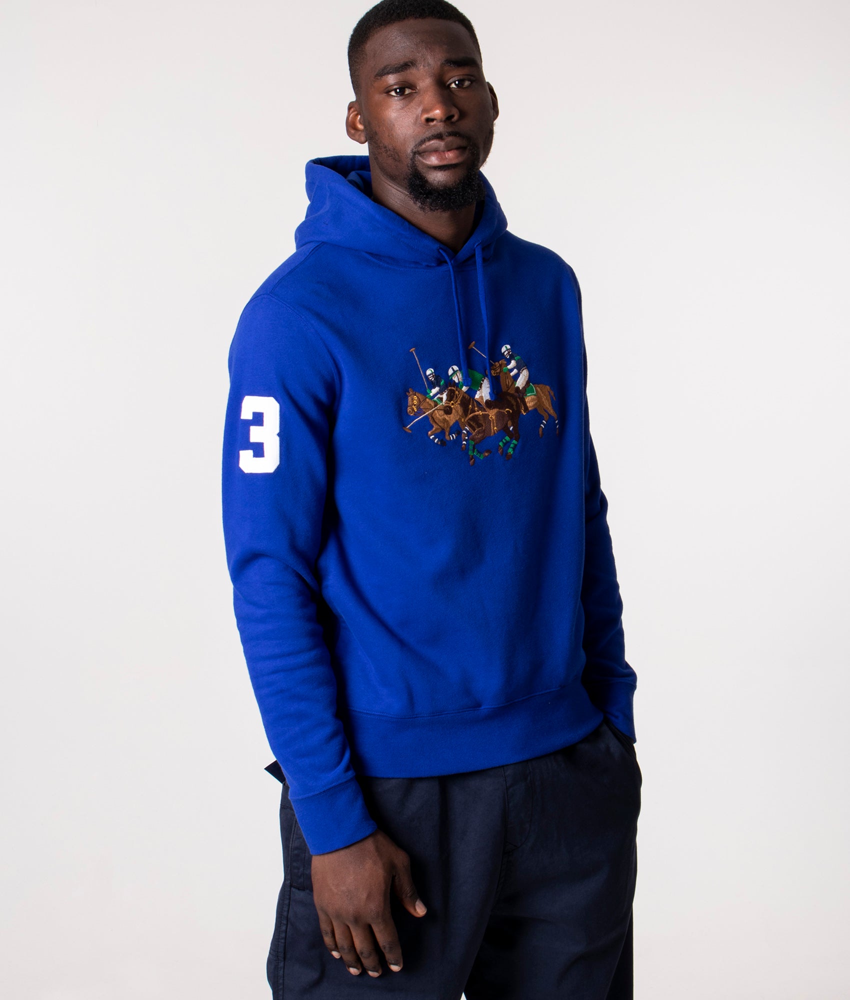 Relaxed Fit Triple Pony Fleece Hoodie Heritage Royal | Polo Ralph Lauren |  EQVVS