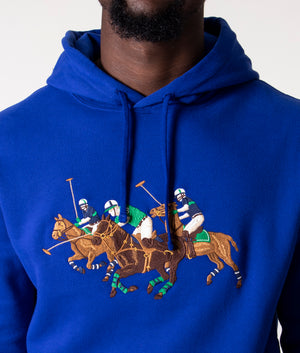 Relaxed Fit Triple Pony Fleece Hoodie Heritage Royal | Polo Ralph Lauren |  EQVVS