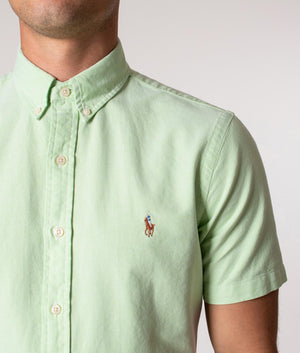 Slim Fit Lightweight Short Sleeve Shirt Oasis Green | Polo Ralph Lauren |  EQVVS