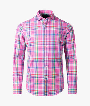 Relaxed Fit Long Sleeve Twill Sport Shirt Pink Blue Multi | Polo Ralph  Lauren | EQVVS