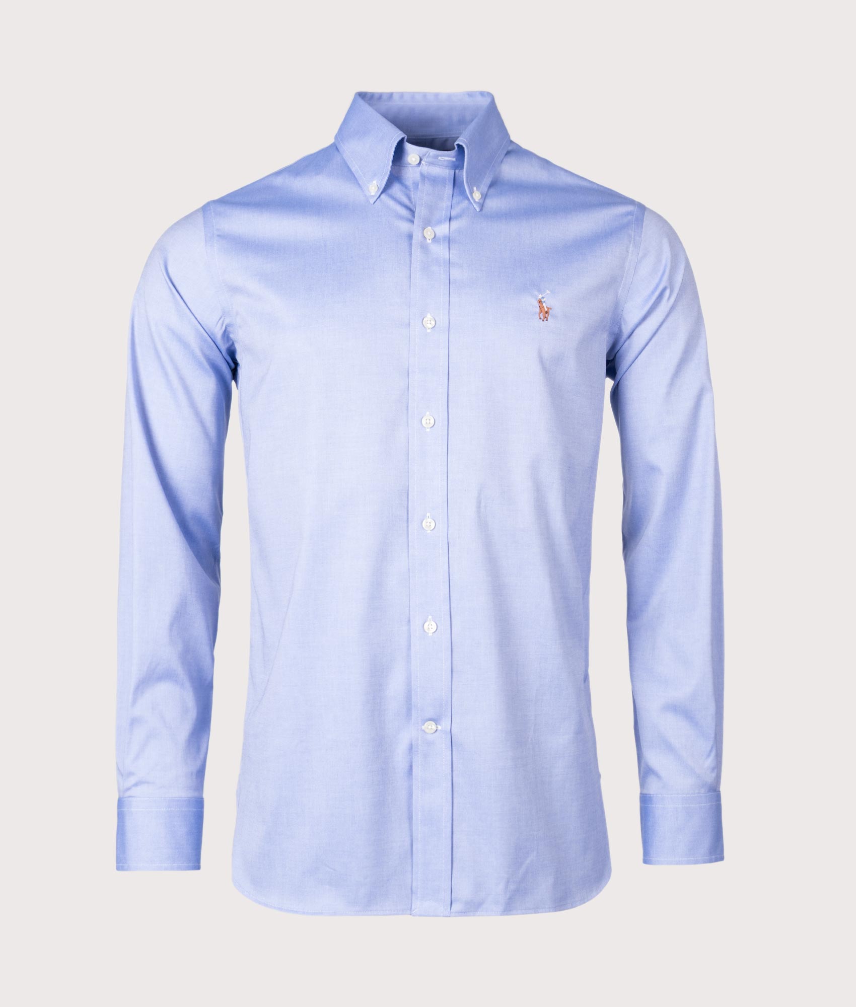 Polo Ralph Lauren Mens Custom Fit Oxford Dress Shirt - Colour: 002 True Blue/White - Size: XL/17.5