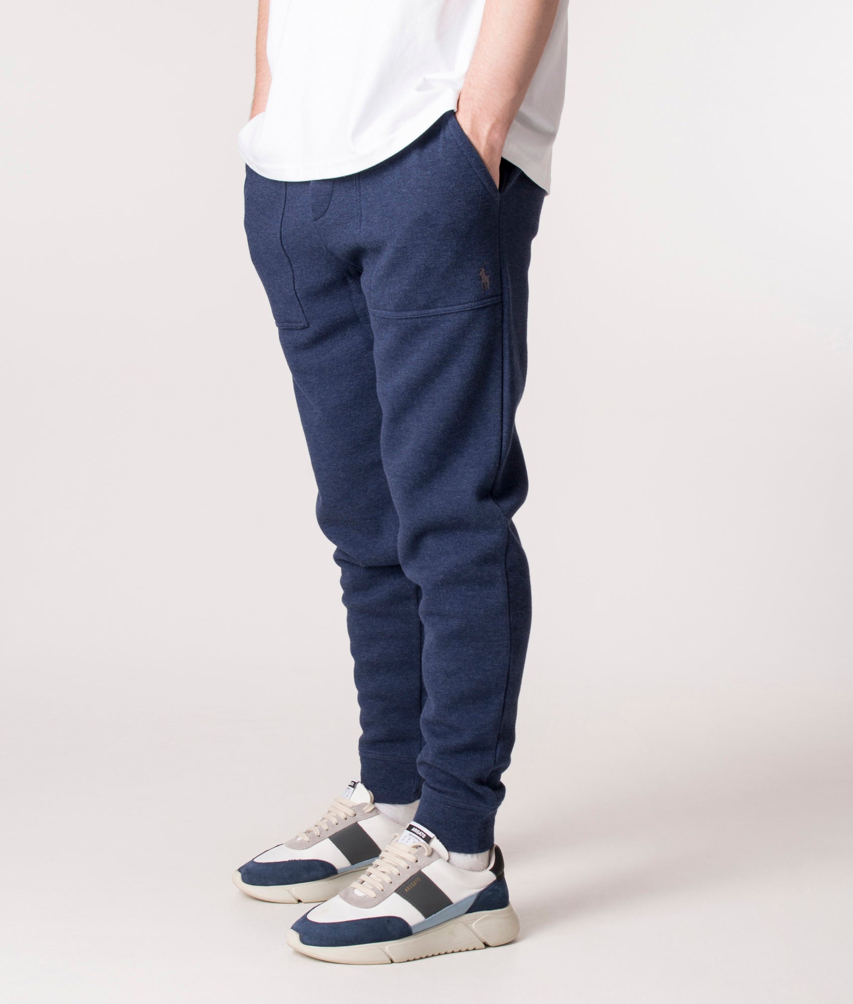 Polo Ralph Lauren Mens Regular Fit Double Knit Joggers - Colour: 004 Spring Navy Heather - Size: XL