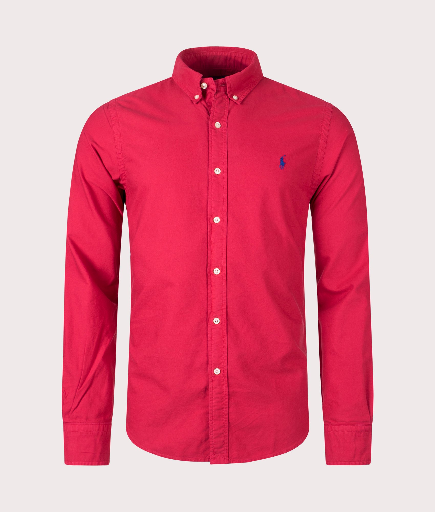 Slim Fit Oxford Shirt Sunrise Red | Polo Ralph Lauren | EQVVS