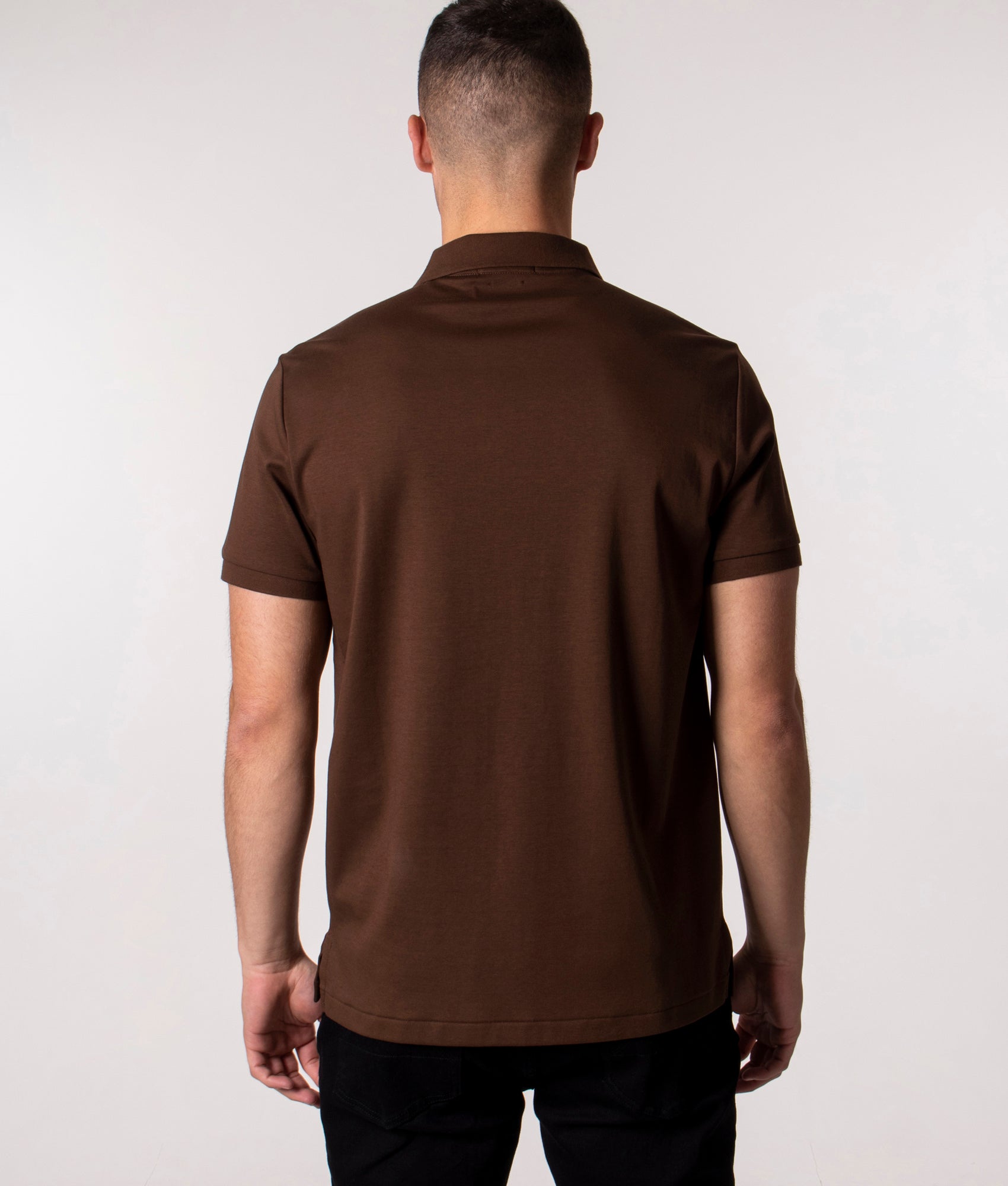 Custom Slim Fit Soft Cotton Polo Shirt American Brown | Polo Ralph Lauren |  EQVVS