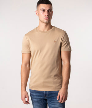 Custom Slim Fit Pima T-Shirt Vintage Khaki | Polo Ralph Lauren | EQVVS