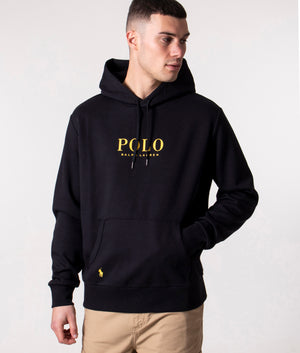 polo black and white hoodie