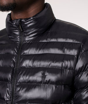 Terra Insulated Bomber Jacket Black Glossy | Polo Ralph Lauren | EQVVS