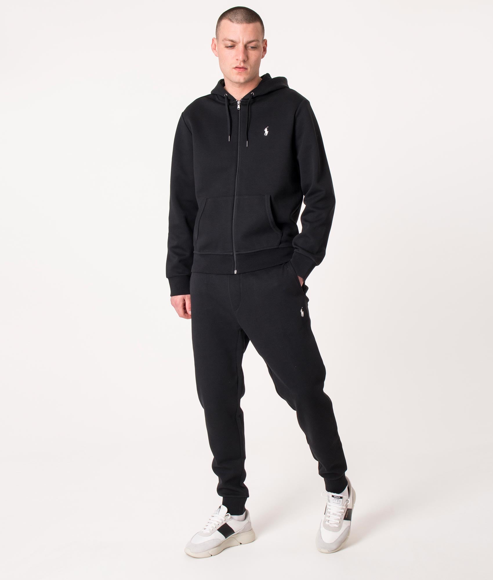 Regular Fit Double Knit Joggers Polo Black | Polo Ralph Lauren | EQVVS