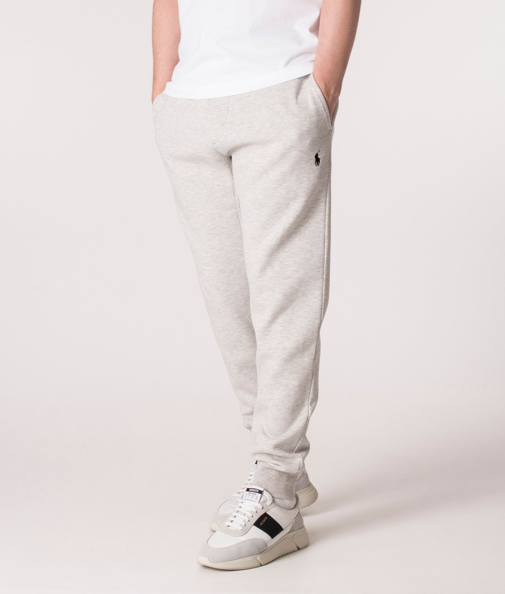 Polo Ralph Lauren Mens Regular Fit Double Knit Joggers - Colour: 003 LT Sport Heather - Size: Large