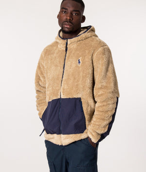 Zip Through Fleece Hoodie Vintage Khaki | Polo Ralph Lauren | EQVVS