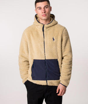 Zip Through Fleece Hoodie Sand Dune | Polo Ralph Lauren | EQVVS