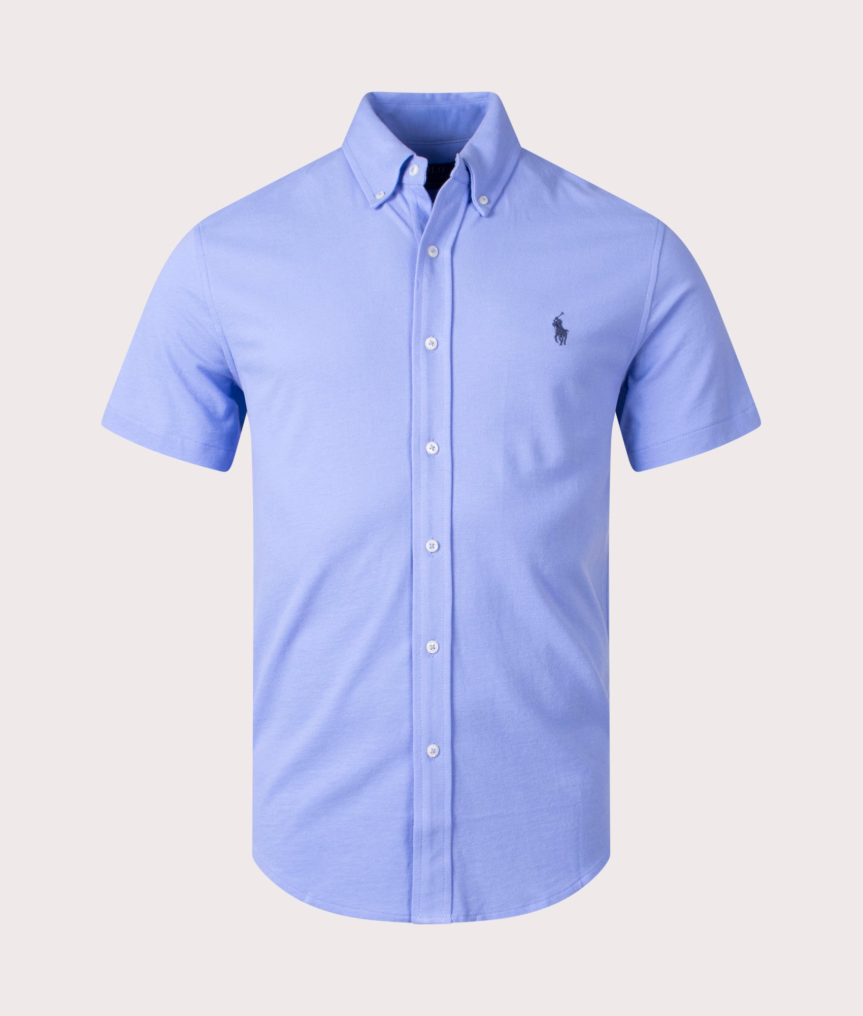 Featherweight Mesh Short Sleeve Shirt Blue | Polo Ralph Lauren | EQVVS