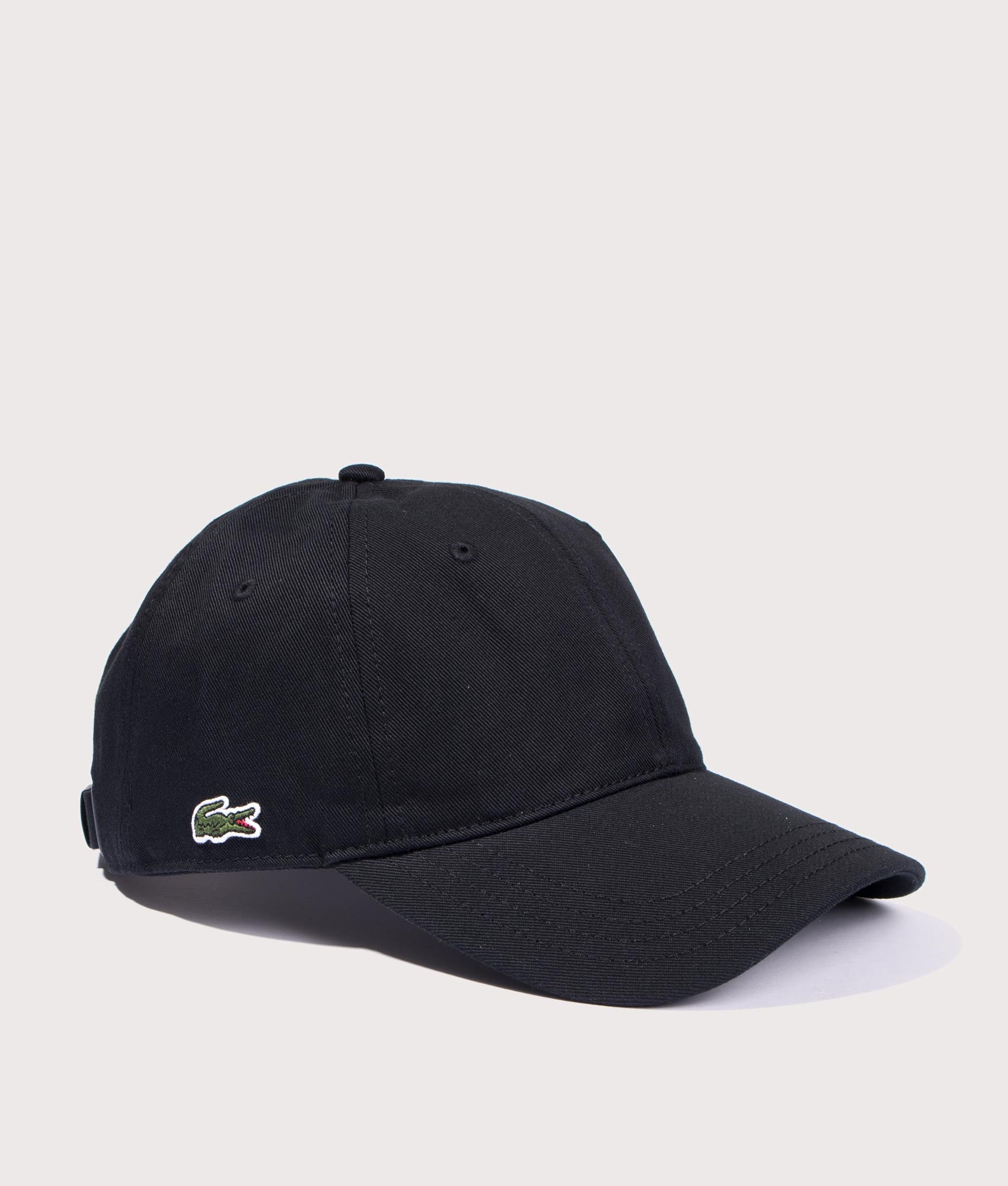 Lacoste Mens Cotton Twill Cap - Colour: 031 Black - Size: One Size