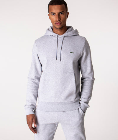 Casaco LACOSTE Kangaroo Pocket Fleece Sweatshirt Cinza de Homem