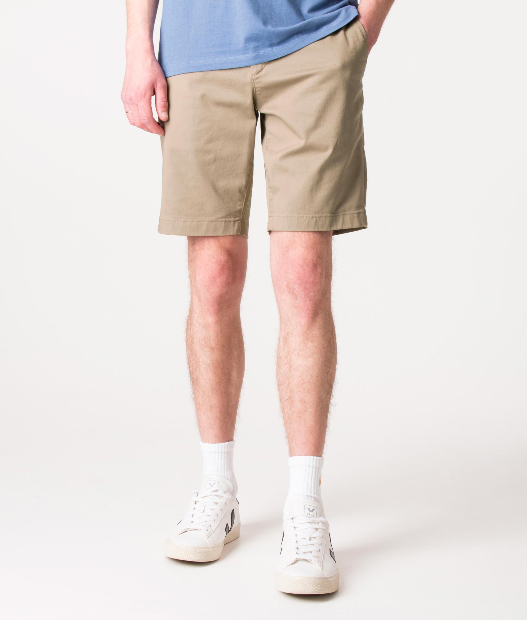 Lacoste Mens Slim Fit Bermuda Chino Shorts - Colour: CB8 Lion - Size: 32W