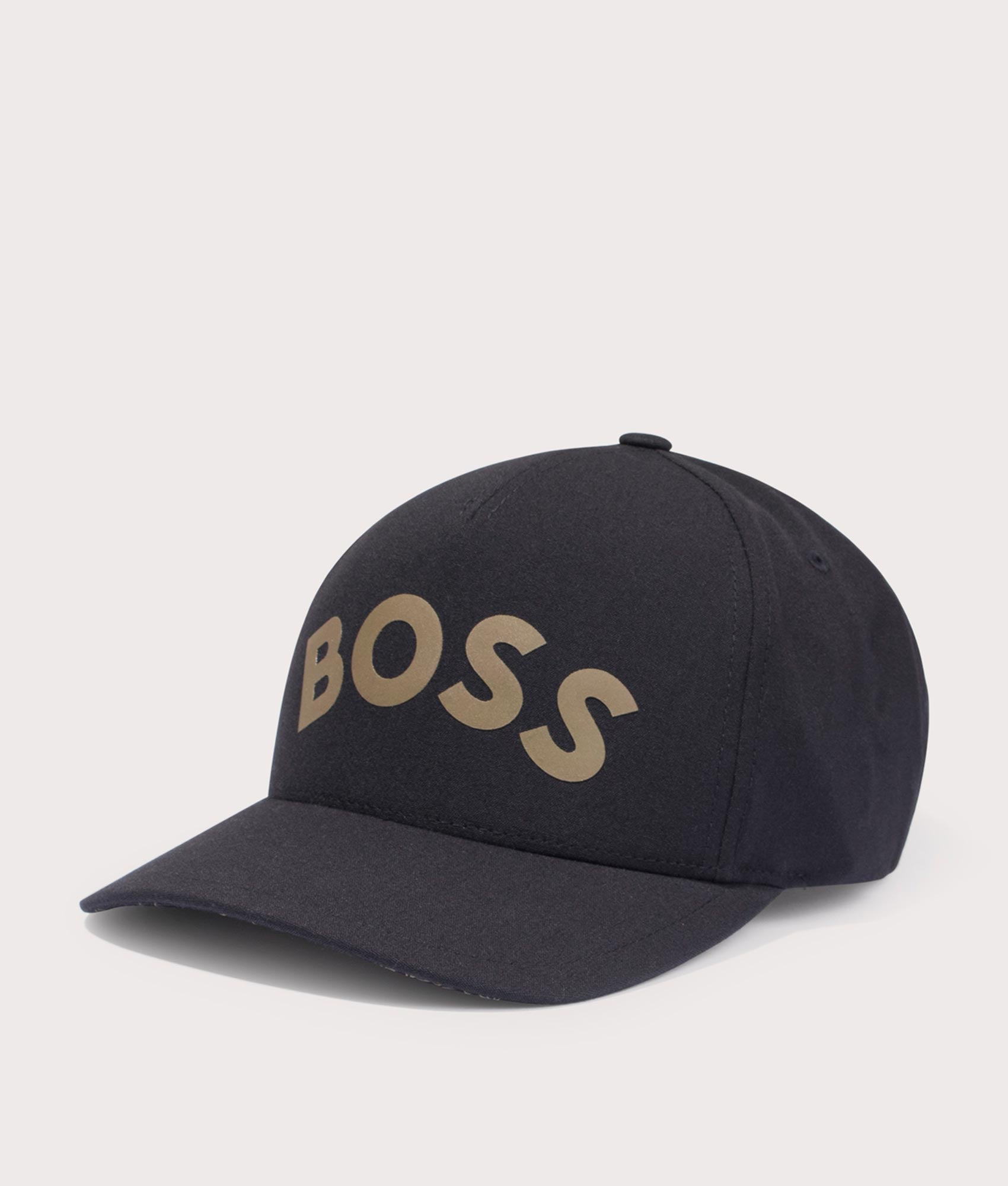 Gold Bold Curved Logo Cap