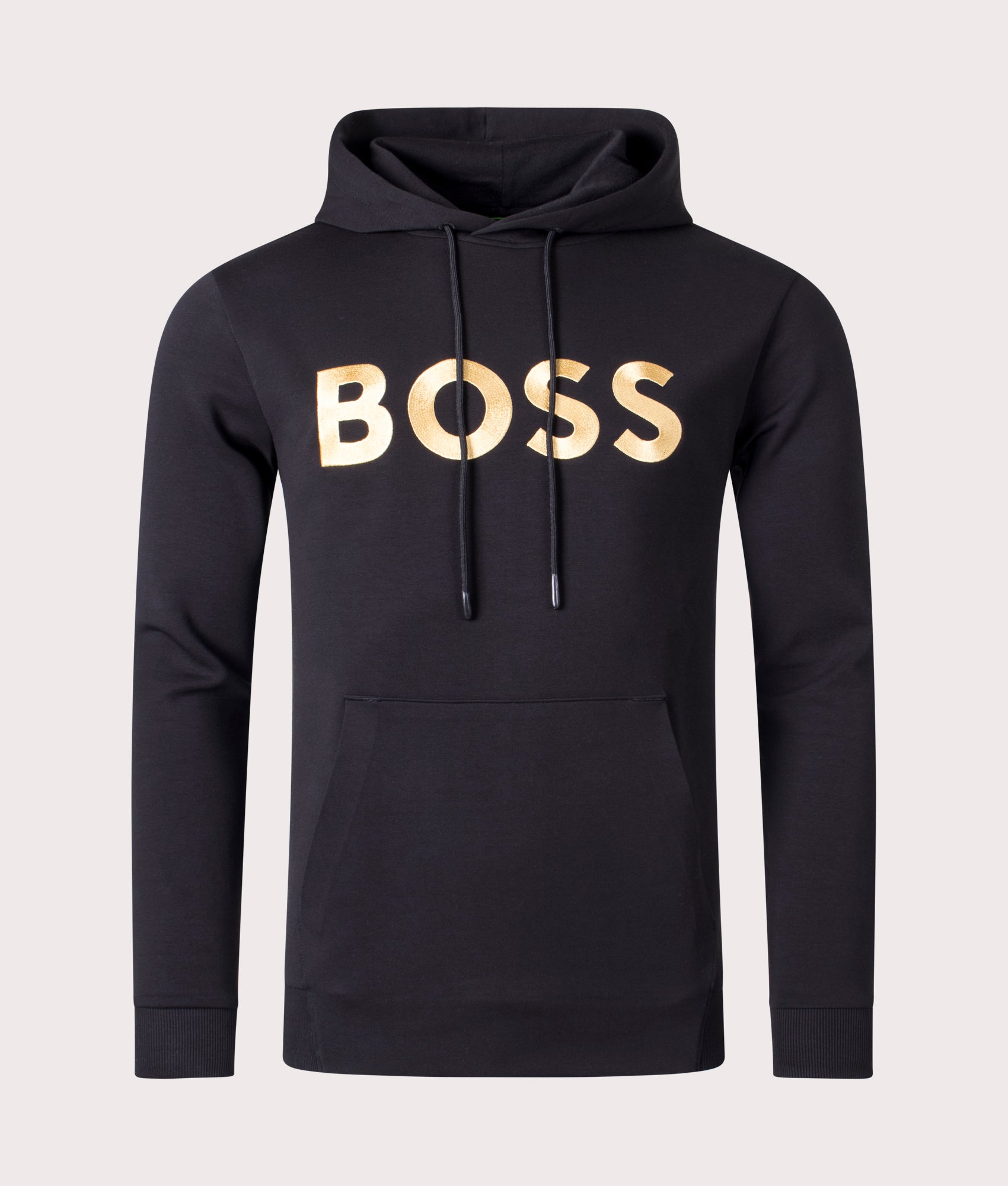 BOSS Mens Relaxed Fit Soody 1 Hoodie - Colour: 001 Black - Size: Large