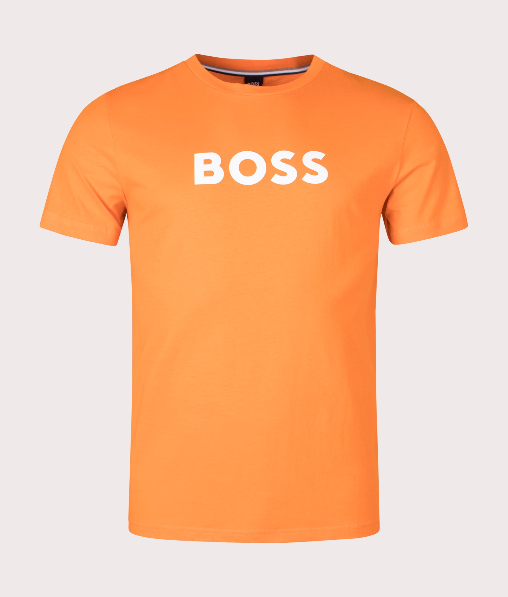 Contrast Logo RN T-Shirt Bright Orange | BOSS | EQVVS