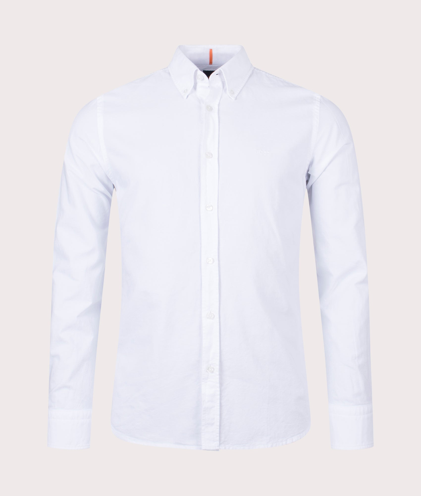 BOSS Mens Rickert Shirt - Colour: 100 White - Size: Large