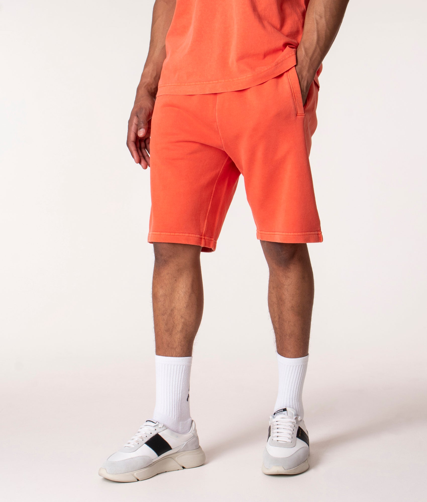 Carhartt WIP Mens Relaxed Fit Nelson Sweat Shorts - Colour: 0NNXX Elba - Size: Large