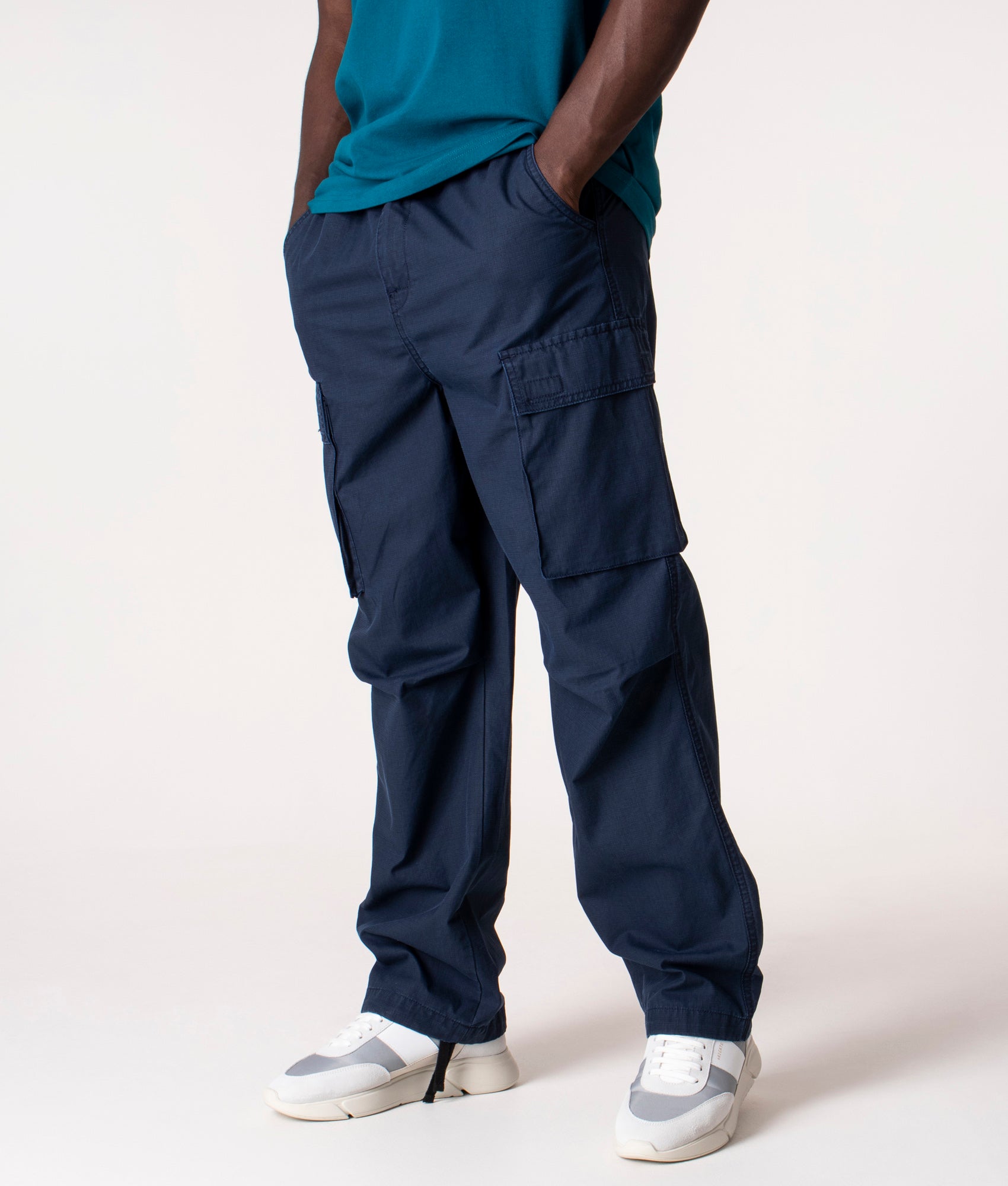 Relaxed Fit Wynton Cargo Pants Mizar/Blue | Carhartt WIP | EQVVS