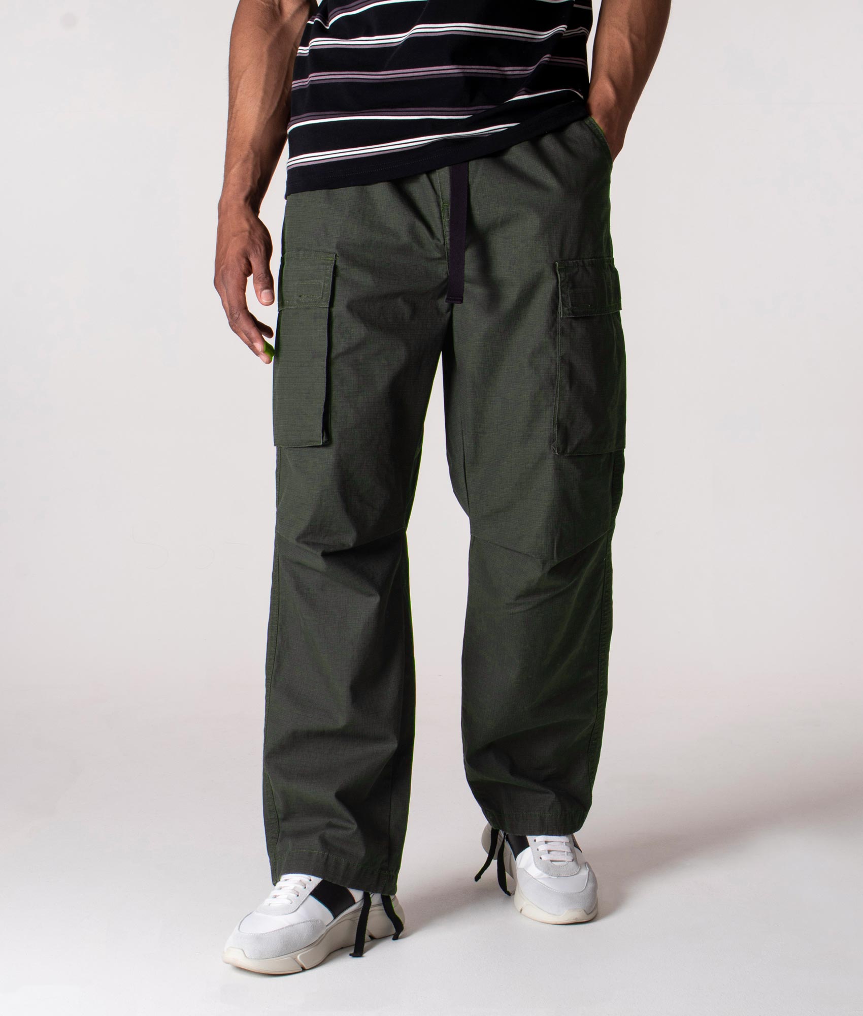 Relaxed Fit Wynton Cargos Stormcloud Green | Carhartt WIP | EQVVS