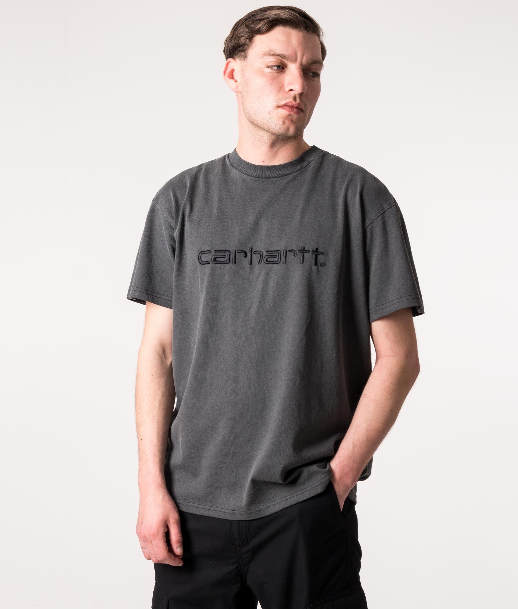 Carhartt WIP Mens Relaxed Fit Duster T-Shirt - Colour: 89GD Black - Size: XL