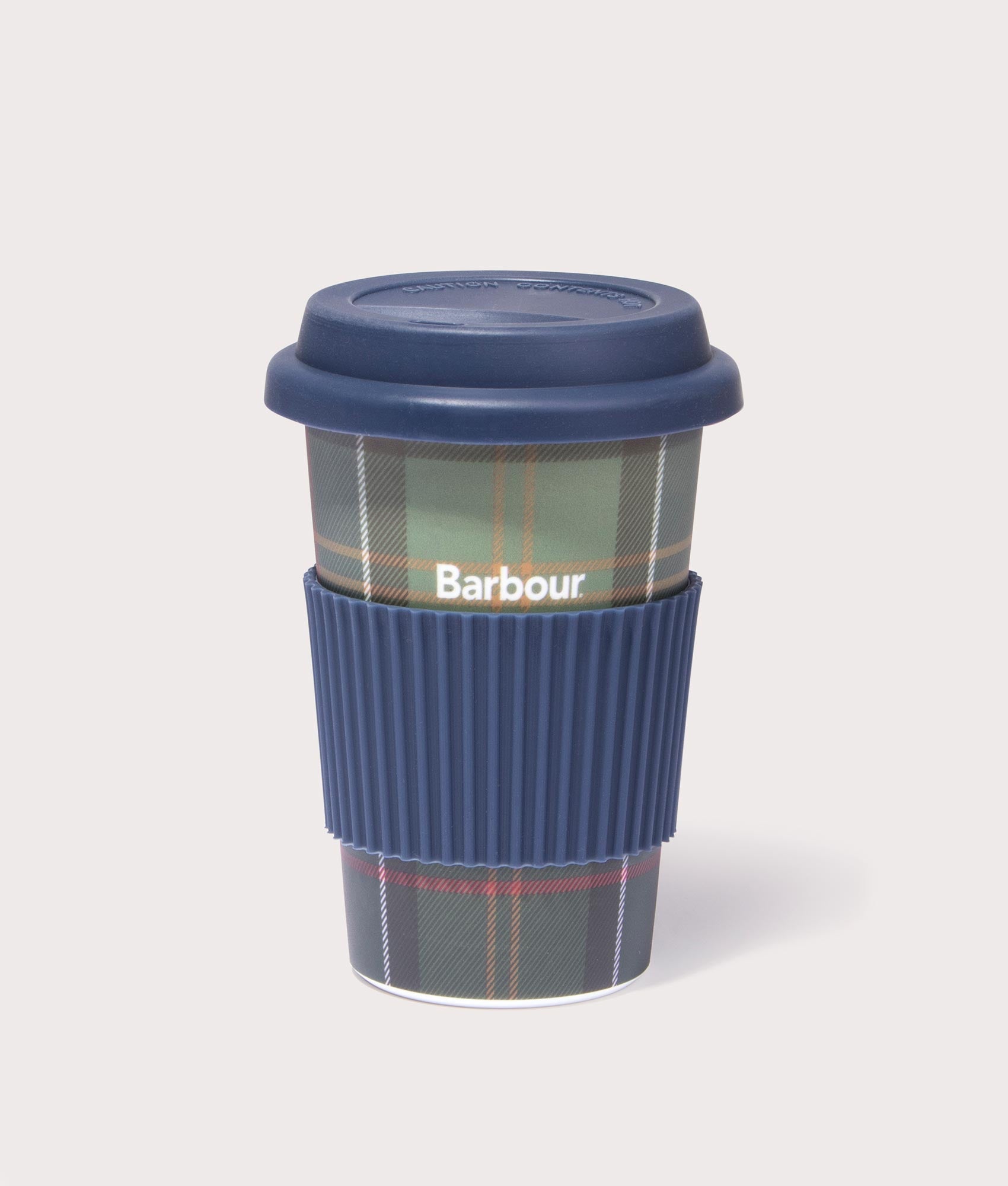 Barbour Lifestyle Mens Reusable Tartan Travel Mug - Colour: TN11 Classic Tartan - Size: One Size