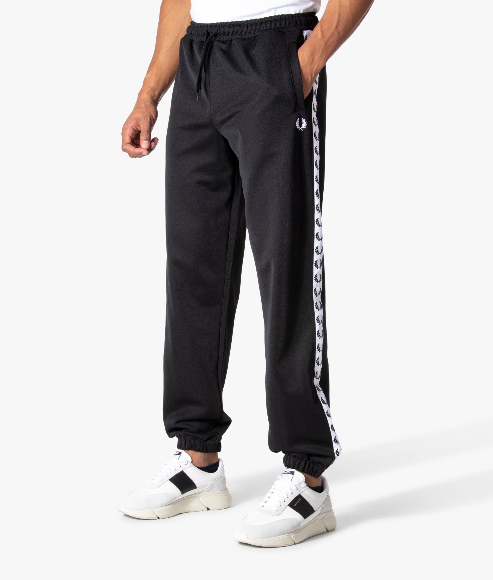 Taped Track Joggers Black | Fred Perry | EQVVS